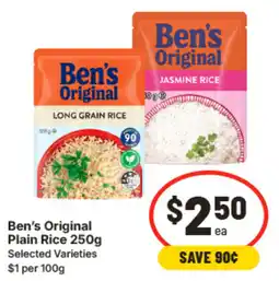 IGA Ben's Original Plain Rice offer