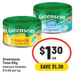 IGA Greenseas Tuna offer