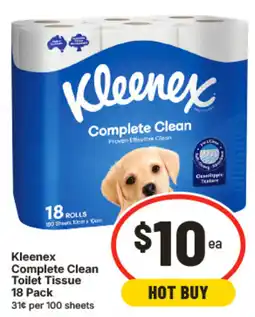IGA Kleenex Complete Clean Toilet Tissue offer