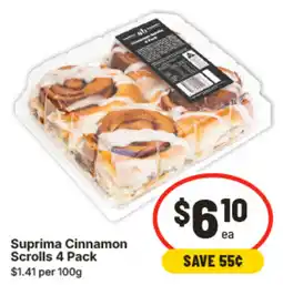 IGA Suprima Cinnamon Scrolls offer