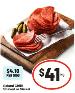 IGA Salami Chilli Shaved or Sliced offer
