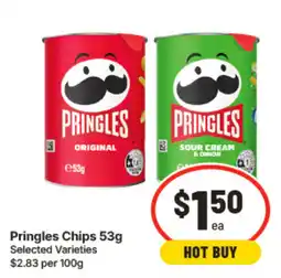 IGA Pringles Chips Selected Varieties offer