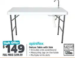Anaconda spinifex Deluxe Table with Sink offer