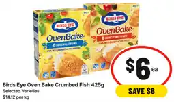 IGA Birds Eye Oven Bake Crumbed Fish offer