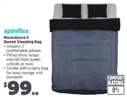 Anaconda spinifex Moondance II Queen Sleeping Bag offer