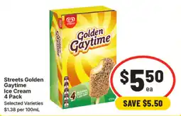 IGA Streets Golden Gaytime Ice Cream offer