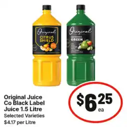 IGA Original Juice Co Black Label Juice offer