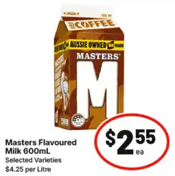 IGA Masters Flavoured Milk offer