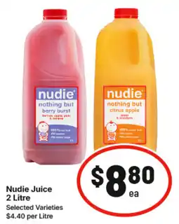 IGA Nudie Juice offer