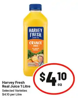 IGA Harvey Fresh Real Juice offer
