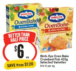 IGA Birds Eye Oven Bake Crumbed Fish offer