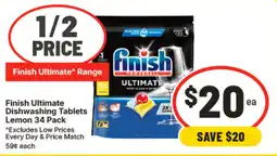 IGA Finish Ultimate Dishwashing Tablets offer