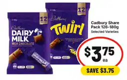 IGA Cadbury Share Pack Selected Varieties offer