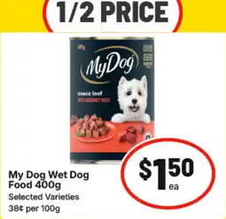 IGA My Dog Wet Dog Food offer