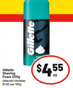 IGA Gillette Shaving Foam offer