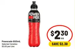 IGA Powerade 600mL offer