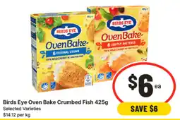 IGA Birds Eye Oven Bake Crumbed Fish offer