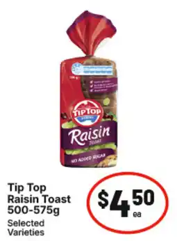 IGA Tip Top Raisin Toast offer