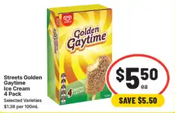 IGA Streets Golden Gaytime Ice Cream offer