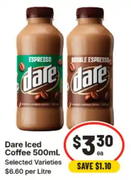 IGA Dare Iced Coffee offer