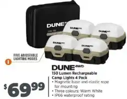 Anaconda Dune 4WD 150 Lumen Rechargeable Camp Lights offer