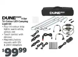Anaconda Dune 4wd 4 Bar Tri-Colour LED Camping Light Kit offer