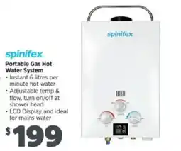 Anaconda spinifex Portable Gas Hot Water System offer