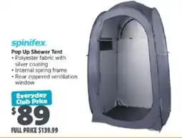 Anaconda spinifex Pop Up Shower Tent offer