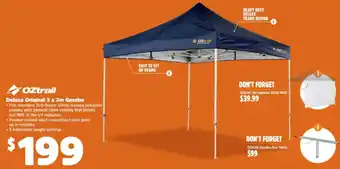OZtrail Deluxe Original 3 x 3m Gazebo