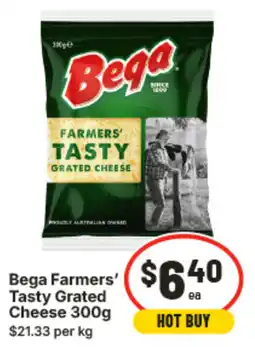 IGA Bega Farmers' Tasty Grated Cheese offer