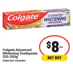 IGA Colgate Advanced Whitening Toothpaste offer