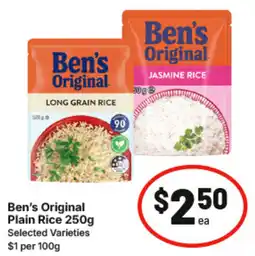 IGA Ben's Original Plain Rice offer
