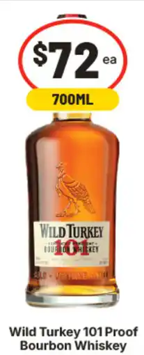 IGA Wild Turkey 101 Proof Bourbon Whiskey offer