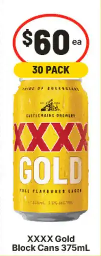 IGA XXXX Gold Block Cans offer