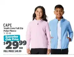 Anaconda Cape Youth Core Full Zip Polar Fleece offer