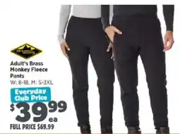 Anaconda Adult's Brass Monkey Fleece Pants offer