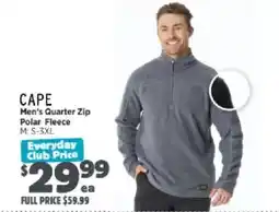 Anaconda Cape Men's Quarter Zip Polar Fleece offer