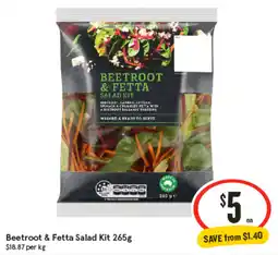 IGA Beetroot & Fetta Salad Kit offer