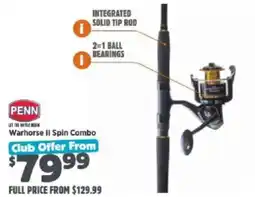 Anaconda Penn Warhorse II Spin Combo offer