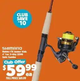 Anaconda Shimano Raider FX Junior Kids Spin Combo offer