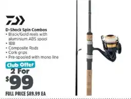Anaconda D-Shock Spin Combos offer
