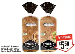 IGA Abbott's Bakery Bread Selected Varieties offer