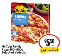 IGA McCain Family Pizza offer