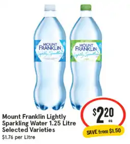 IGA Mount Franklin Lightly Sparkling Water offer