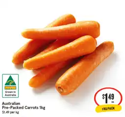 IGA Australian Pre-Packed Carrots offer