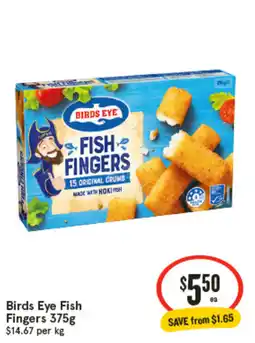 IGA Birds Eye Fish Fingers offer
