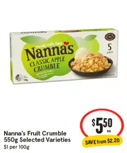 IGA Nanna's Fruit Crumble Selected Varieties offer