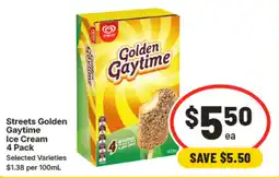 IGA Streets Golden Gaytime Ice Cream offer