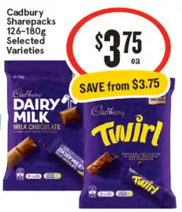 IGA Cadbury Sharepacks Selected Varieties offer