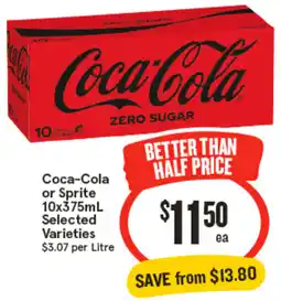 IGA Coca-Cola Zero Sugar offer